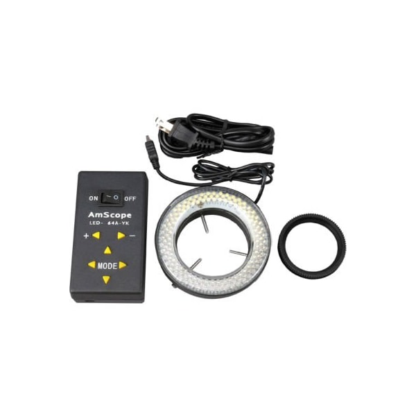 AmScope LED-64A LED Lighting Direction Adjustable Microscope Ring Light with Adapter
